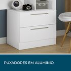 Escrivaninha Com Estante 2 Gavetas Office Nt 2010  Branco New