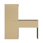 Escrivaninha Com Estante 2 Gavetas Santorini Notável Preto