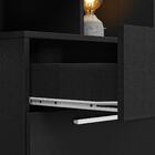 Escrivaninha Com Estante 2 Gavetas Santorini Notável Preto