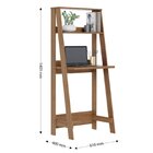 Escrivaninha Com Estante 2 Prateleiras Tok Yescasa Noce Milano