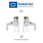 Escrivaninha Com Estante 3 Prateleiras 1 Porta Job Albatroz M