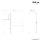 Escrivaninha Com Estante 3 Prateleiras 1 Porta Job Albatroz M