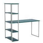 Escrivaninha Com Estante 4 Prateleiras Estilo Industrial, 135