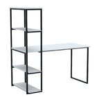 Escrivaninha Com Estante 4 Prateleiras Estilo Industrial, 135