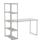 Escrivaninha Com Estante 4 Prateleiras Estilo Industrial, 135