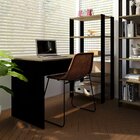 Escrivaninha Com Estante 4 Prateleiras Match Pinho/preto