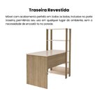 Escrivaninha Com Estante 5 Prateleiras 120cm Match Off White/