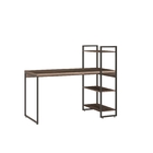 Escrivaninha Com Estante Alta 3 Prateleiras 1,35m Dynamica