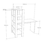 Escrivaninha Com Estante Branco