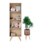 Escrivaninha Com Estante Click 120 Branco Fosco Tauari Nobre