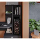 Escrivaninha Com Estante Elisa Permobili Preto Chumbo