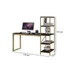 Escrivaninha Com Estante Innovare 4 Prateleiras 170cm Industr