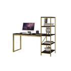 Escrivaninha Com Estante Innovare 4 Prateleiras 170cm Industr