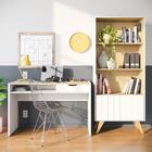 Escrivaninha Com Estante Net Link Moov Branco Fosco Tauari No