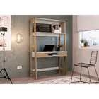 Escrivaninha Com Estante Primazzia Com Gavetas Móveis Canção