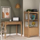 Escrivaninha Com Estante Quebec 1 Gaveta 2 Portas Espresso Mó