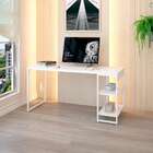 Escrivaninha Com Estante Studio Branca 150x75 Cm