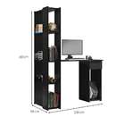 Escrivaninha Com Estante Tati 1 Gv Preta