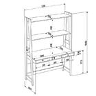 Escrivaninha Com Estante Trend 2 Gavetas 125cm Artesano Hanov