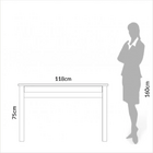 Escrivaninha Com Gaveta Freijó Preto Pradel