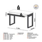 Escrivaninha Com Gaveta Freijó Preto Pradel
