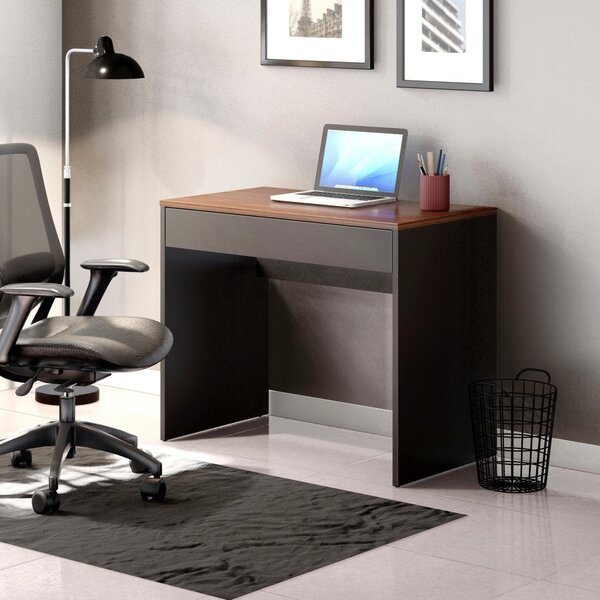 Escrivaninha Com Gaveta Ravi Casa D 1 Gaveta 90cm Dakota E Pr