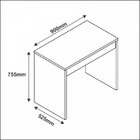 Escrivaninha Com Gaveta Ravi Casa D 1 Gaveta 90cm Dakota E Pr