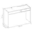 Escrivaninha Com Gavetas Darrel Preto Tauari