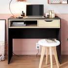 Escrivaninha Com Gavetas Strike Preto Tauari