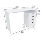 Escrivaninha Com Gaveteiro 110cm York  Amadeirado