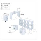 Escrivaninha Com Gaveteiro 3 Gavetas E Estante Modo On Belmax