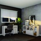 Escrivaninha Com Gaveteiro 3 Gavetas E Estante Modo On Belmax