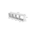 Escrivaninha Com Nicho E 2 Suportes Buzy Branca