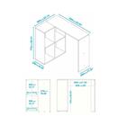 Escrivaninha Com Nichos Multimóveis Cr25081 Branca