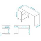 Escrivaninha Com Nichos Multimóveis Cr25085 Branca