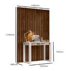 Escrivaninha Com Painel Ripado E Office House 2 Nichos 104,5c