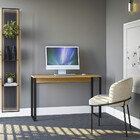 Escrivaninha Com Pés Metálicos 120cm Steel 1.2 Linea Brasil