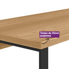 Escrivaninha Com Pés Metálicos 120cm Steel 1.2 Linea Brasil