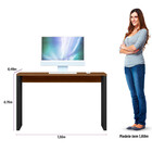 Escrivaninha Com Pés Metálicos 120cm Steel 1.2 Linea Brasil