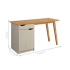 Escrivaninha Com Porta Viana Off White Cinamomo