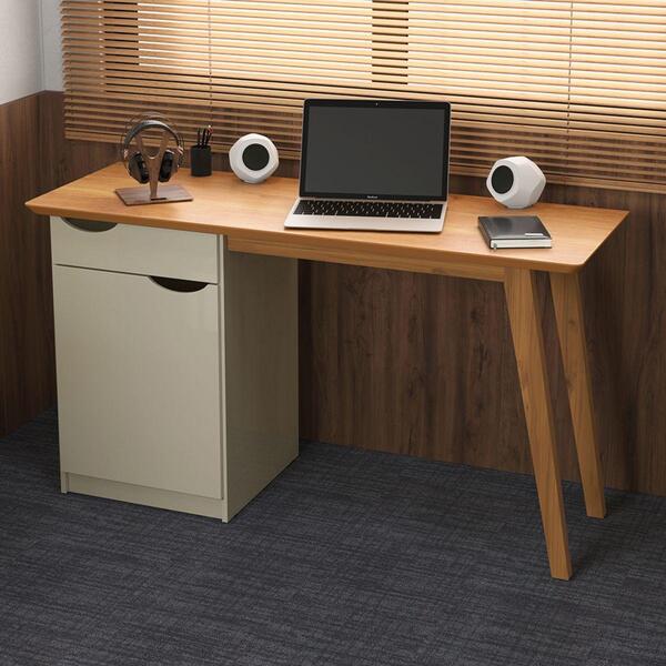 Escrivaninha Com Porta Viana Off White Cinamomo