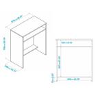 Escrivaninha Com Prateleira Multimóveis Cr25090 Branca