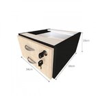 Escrivaninha Com Prateleira Suspensa Helen 100cm Bramov Preto