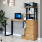 Escrivaninha Com Prateleiras Freijó Preto Pradel