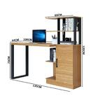 Escrivaninha Com Prateleiras Freijó Preto Pradel