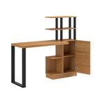 Escrivaninha Com Prateleiras Freijó Preto Pradel