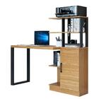 Escrivaninha Com Prateleiras Freijó Preto Pradel