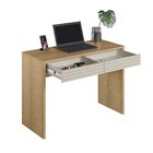 Escrivaninha Com Ripado 103cm 2 Gavetas Samambaia Cabecasa Ma