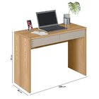 Escrivaninha Com Ripado 103cm 2 Gavetas Samambaia Cabecasa Ma