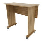 Escrivaninha Com Rodízios Multimóveis Cr25025 Amendoa